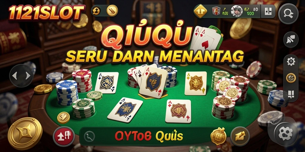 Tampilan gameplay QiuQiu yang seru dan mengasyikkan.