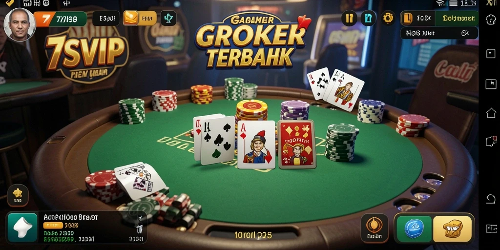 Screenshot gameplay 7SVIP menunjukkan keseruan permainan Poker.