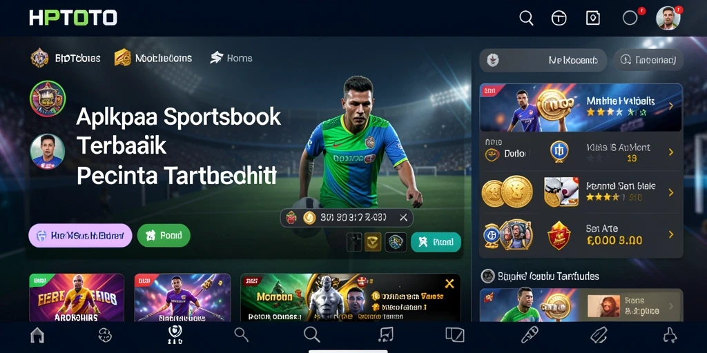Tampilan antarmuka aplikasi HPTOTO yang menarik dan interaktif.