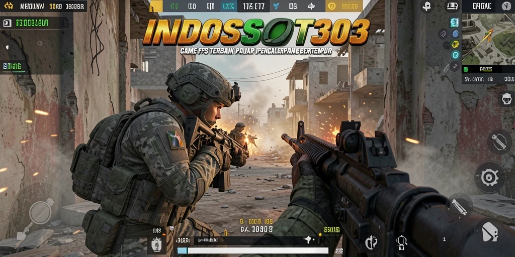 Tampilan gameplay mendebarkan dari INDOSLOT303 dengan pertempuran intens.