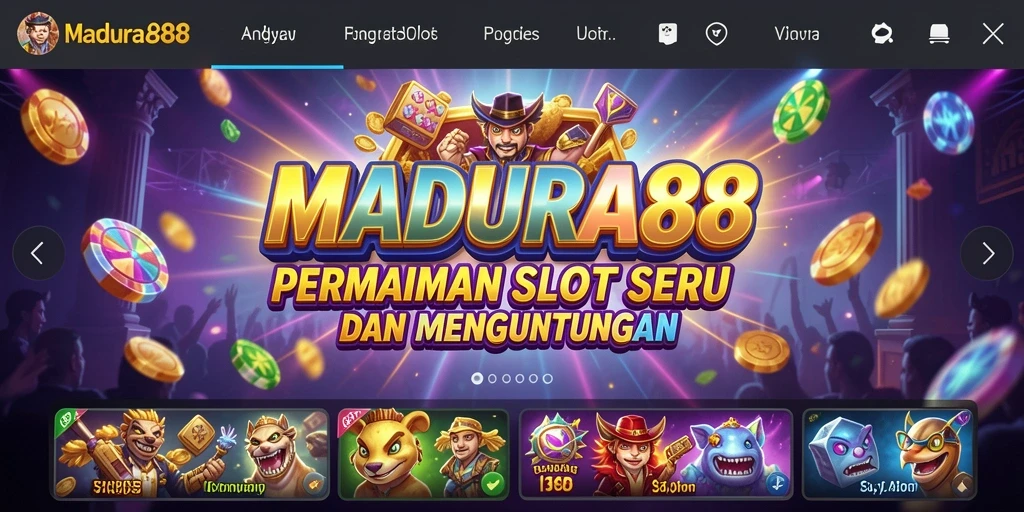 Tampilan menarik dari gameplay Slot MADURA88 yang seru.
