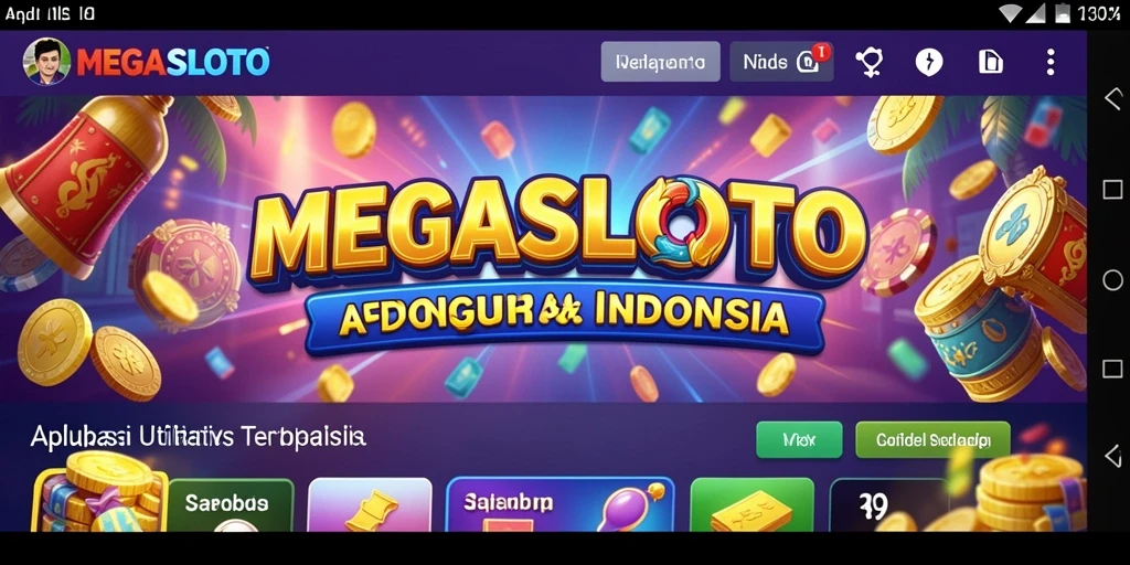 Tampilan antarmuka MEGASLOTO yang sederhana dan fungsional.
