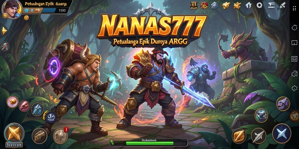 Tampilan gameplay NANAS777 yang seru dalam petualangan ARPG.