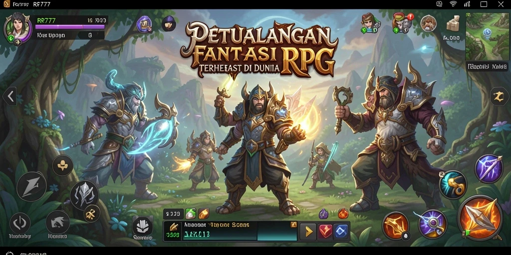 Tampilan gameplay RR777 yang mengharukan dalam petualangan RPG.