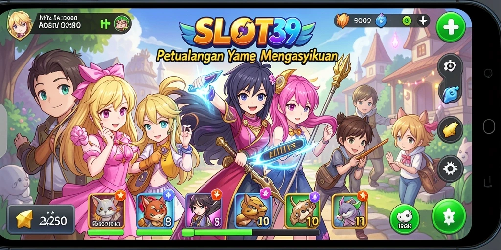 Gameplay seru dengan karakter Anime yang ikonik di SLOT39.